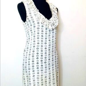 PEPIN Sleeveless Dress with Ruffle V-Neck size 4